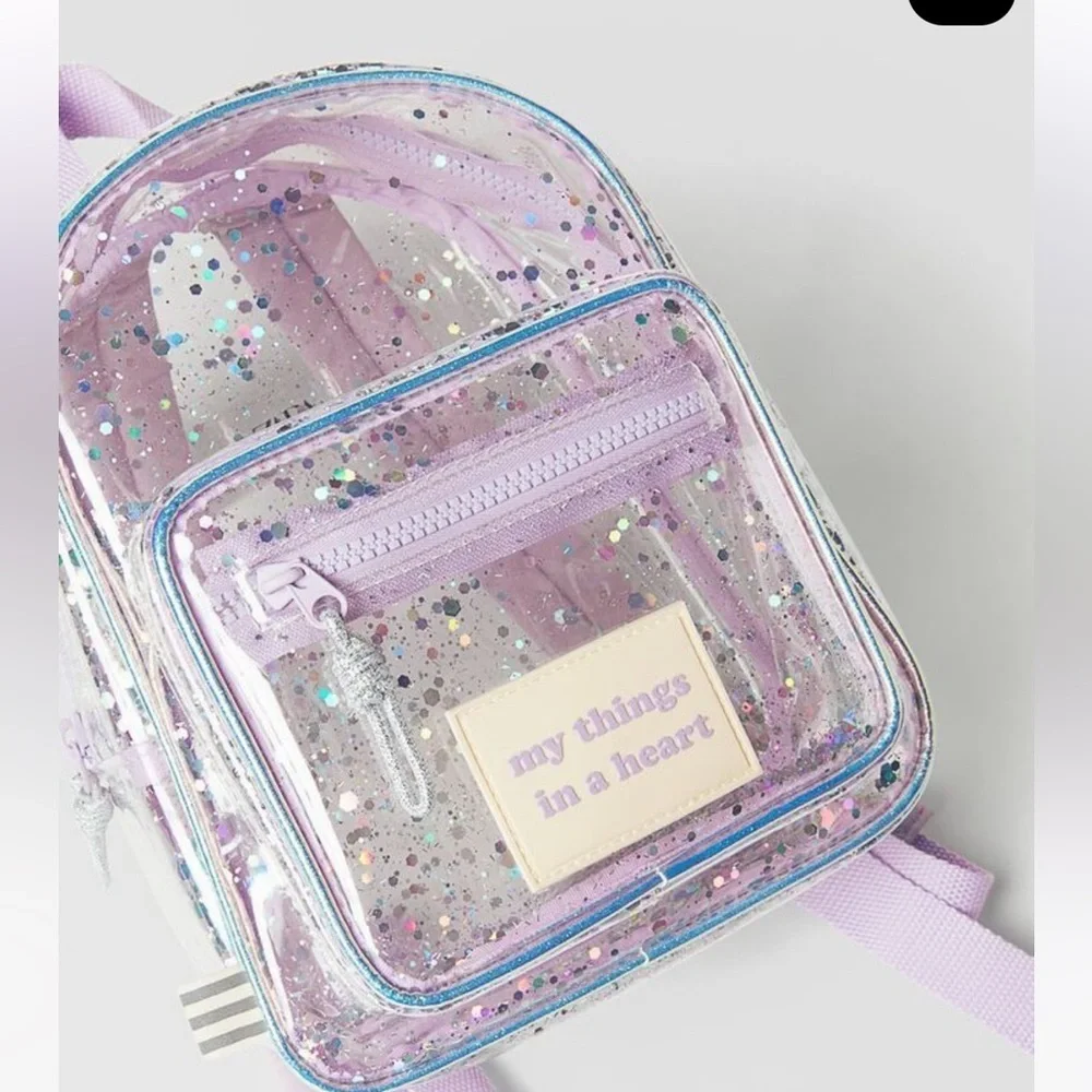 Zara Kids VINYL BACKPACK - Purple